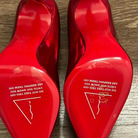 Christian Louboutin Never Worn ! . ??? Shoes | Never Worn Christian Louboutin Heels Ruby Red Went  main image 3